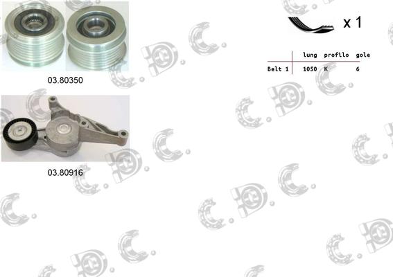 Autokit 06.0047 - Поликлиновий ремінний комплект avtolavka.club