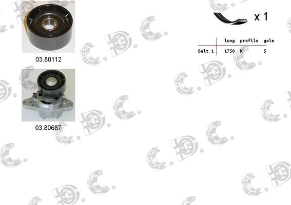 Autokit 06.0027 - Поликлиновий ремінний комплект avtolavka.club