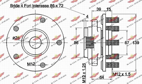 Autokit 01.98152 - Комплект підшипника маточини колеса avtolavka.club