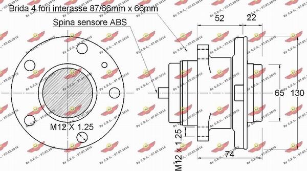 Autokit 01.98242 - Комплект підшипника маточини колеса avtolavka.club