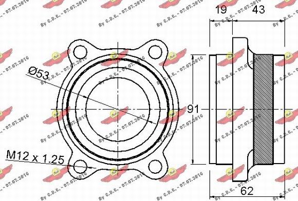 Autokit 01.97996 - Комплект підшипника маточини колеса avtolavka.club