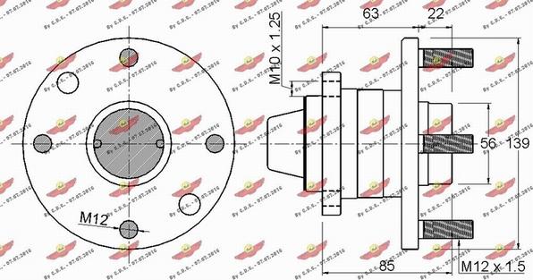 Autokit 01.97967 - Комплект підшипника маточини колеса avtolavka.club