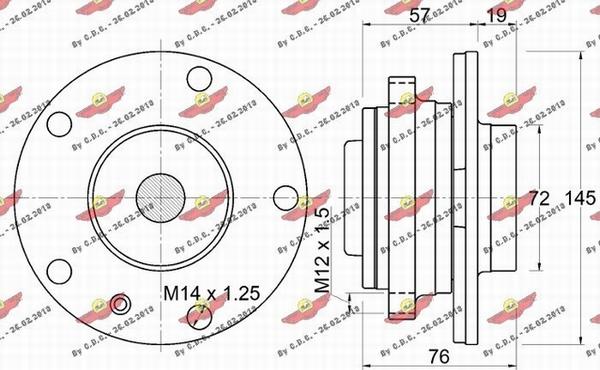 Autokit 01.97841 - Комплект підшипника маточини колеса avtolavka.club