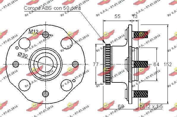 Autokit 01.97239 - Комплект підшипника маточини колеса avtolavka.club