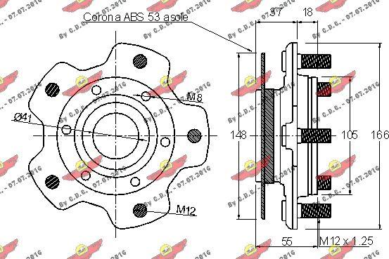 Autokit 01.97794 - Комплект підшипника маточини колеса avtolavka.club