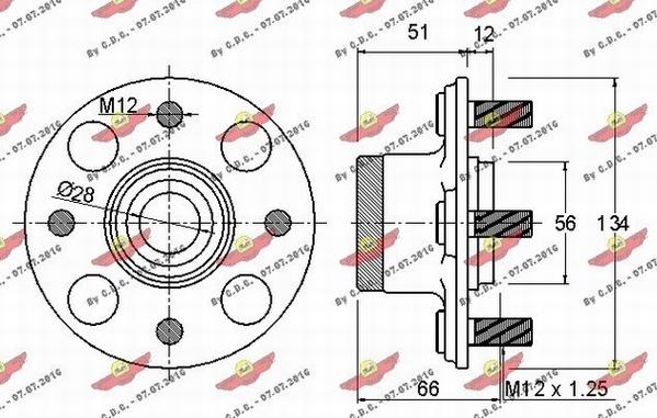 Autokit 01.97797 - Комплект підшипника маточини колеса avtolavka.club