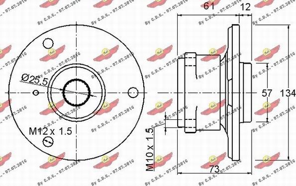 Autokit 01.97754 - Комплект підшипника маточини колеса avtolavka.club