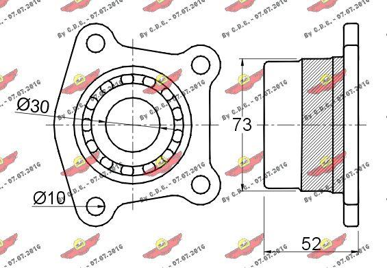 Autokit 01.235 - Комплект підшипника маточини колеса avtolavka.club