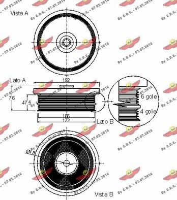 Autokit 03.90034 - Ремінний шків, колінчастий вал avtolavka.club