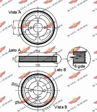 Autokit 03.90113 - Ремінний шків, колінчастий вал avtolavka.club