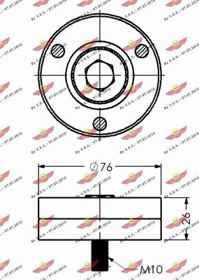 Autokit 03.558 - Паразитний / провідний ролик, поліклиновий ремінь avtolavka.club