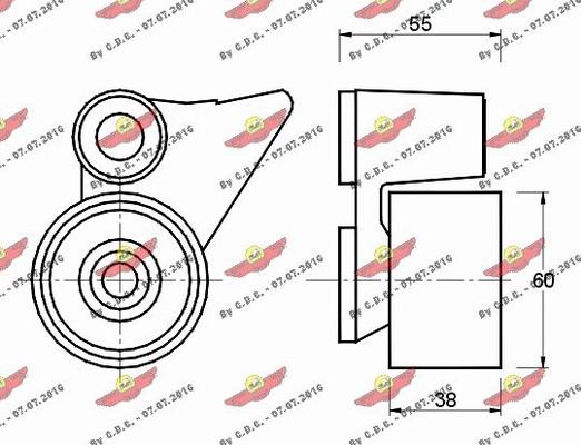 Autokit 03.586 - Натяжна ролик, ремінь ГРМ avtolavka.club