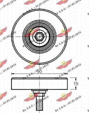 Autokit 03.80293 - Натягувач ременя, клинові зуб. avtolavka.club