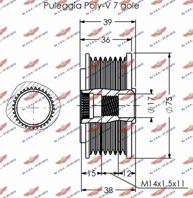 Autokit 03.81645 - Ремінний шків, генератор avtolavka.club