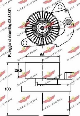 Autokit 03.81712 - Натягувач ременя, клинові зуб. avtolavka.club