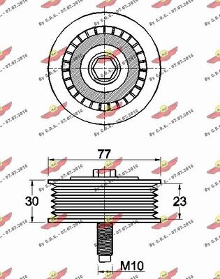 Autokit 03.81774 - Паразитний / провідний ролик, поліклиновий ремінь avtolavka.club