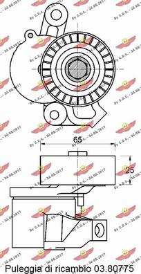 Autokit 03.82085 - Паразитний / провідний ролик, поліклиновий ремінь avtolavka.club