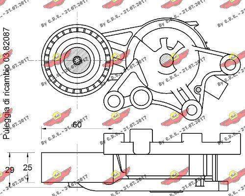 Autokit 03.82083 - Паразитний / провідний ролик, поліклиновий ремінь avtolavka.club