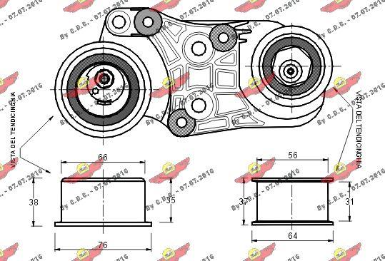 Autokit 03.362 - Натяжна ролик, ремінь ГРМ avtolavka.club