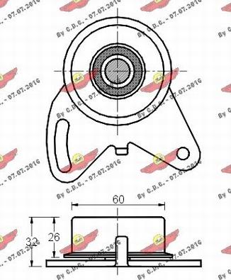 Autokit 03.389 - Натяжна ролик, ремінь ГРМ avtolavka.club