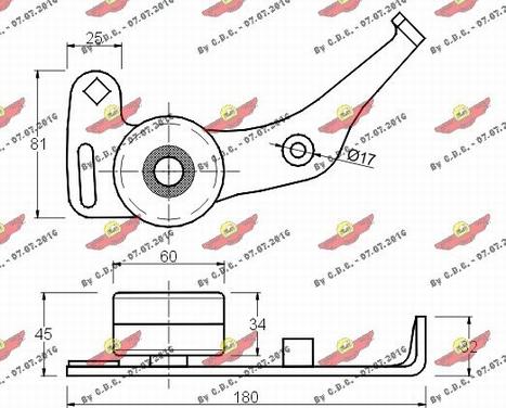 Autokit 03.243 - Натяжна ролик, ремінь ГРМ avtolavka.club