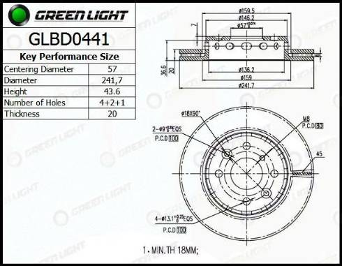 AutomotiveAdriado GLBD0441 - Гальмівний диск avtolavka.club