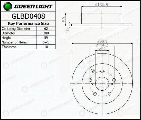 AutomotiveAdriado GLBD0408 - Гальмівний диск avtolavka.club