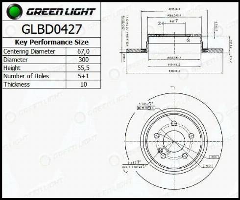 AutomotiveAdriado GLBD0427 - Гальмівний диск avtolavka.club