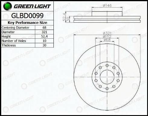 AutomotiveAdriado GLBD0099 - Гальмівний диск avtolavka.club