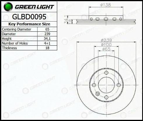 AutomotiveAdriado GLBD0095 - Гальмівний диск avtolavka.club