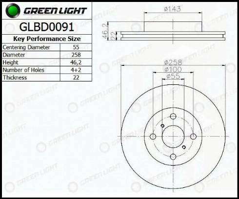 AutomotiveAdriado GLBD0091 - Гальмівний диск avtolavka.club