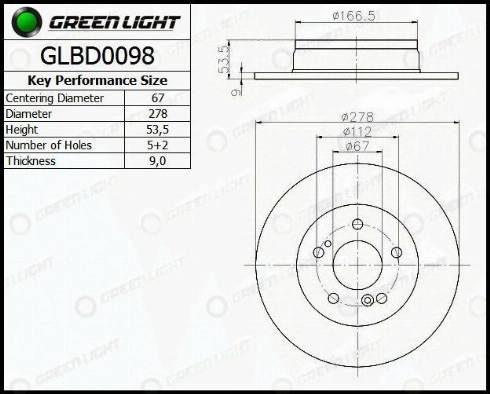 AutomotiveAdriado GLBD0098 - Гальмівний диск avtolavka.club