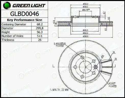 AutomotiveAdriado GLBD0046 - Гальмівний диск avtolavka.club