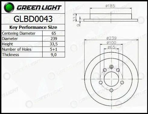 AutomotiveAdriado GLBD0043 - Гальмівний диск avtolavka.club