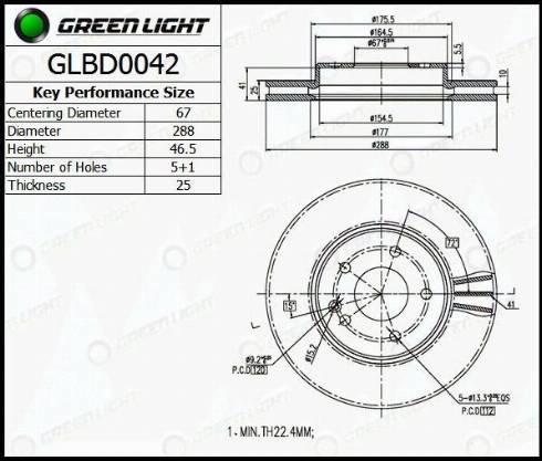 AutomotiveAdriado GLBD0042 - Гальмівний диск avtolavka.club