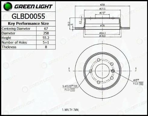 AutomotiveAdriado GLBD0055 - Гальмівний диск avtolavka.club