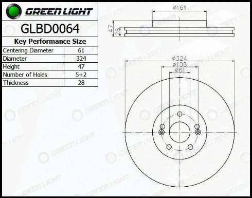 AutomotiveAdriado GLBD0064 - Гальмівний диск avtolavka.club