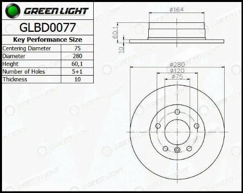 AutomotiveAdriado GLBD0077 - Гальмівний диск avtolavka.club