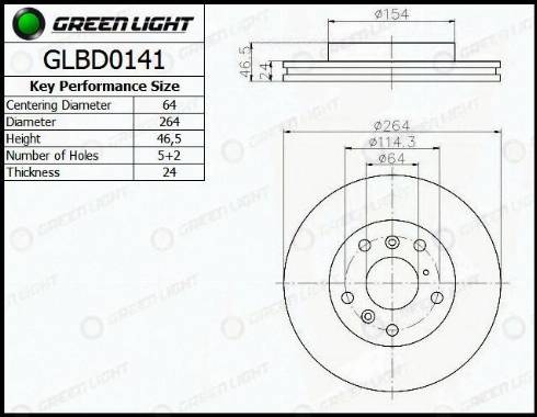 AutomotiveAdriado GLBD0141 - Гальмівний диск avtolavka.club