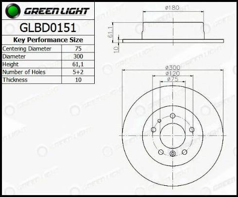 AutomotiveAdriado GLBD0151 - Гальмівний диск avtolavka.club