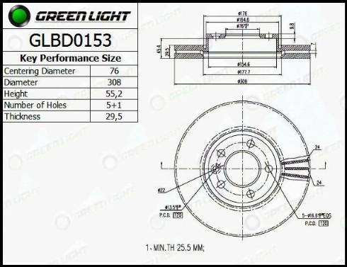 AutomotiveAdriado GLBD0153 - Гальмівний диск avtolavka.club