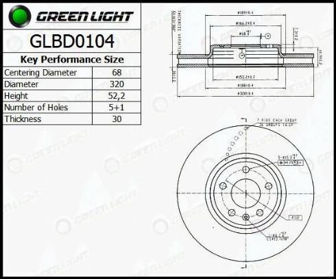 AutomotiveAdriado GLBD0104 - Гальмівний диск avtolavka.club