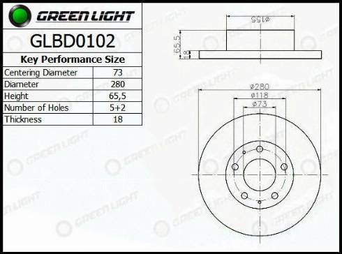 AutomotiveAdriado GLBD0102 - Гальмівний диск avtolavka.club