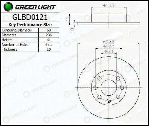 AutomotiveAdriado GLBD0121 - Гальмівний диск avtolavka.club