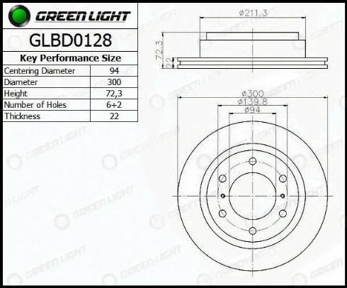 AutomotiveAdriado GLBD0128 - Гальмівний диск avtolavka.club