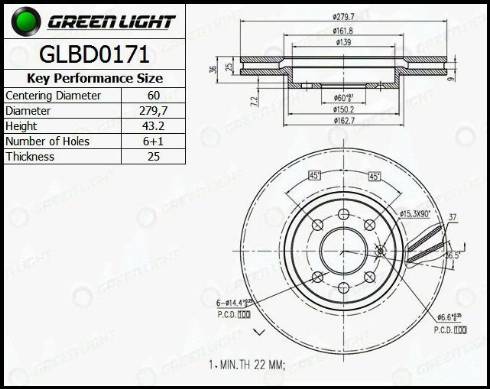 AutomotiveAdriado GLBD0171 - Гальмівний диск avtolavka.club