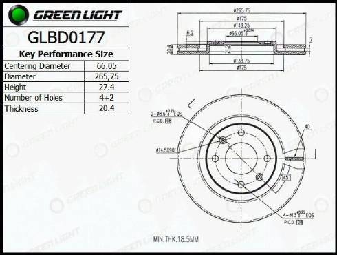 AutomotiveAdriado GLBD0177 - Гальмівний диск avtolavka.club