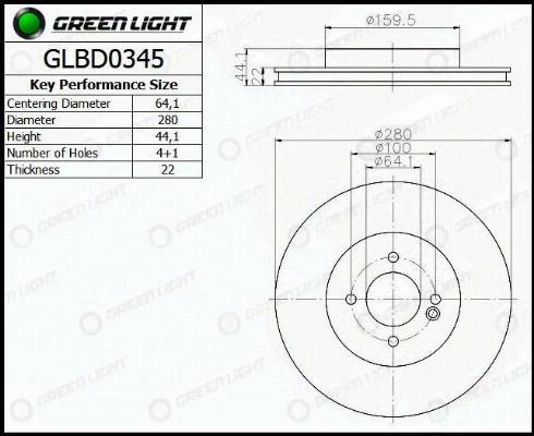 AutomotiveAdriado GLBD0345 - Гальмівний диск avtolavka.club