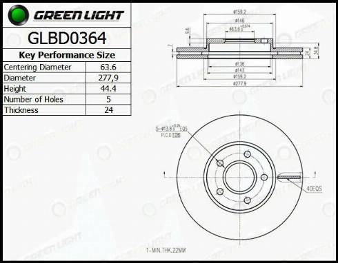 AutomotiveAdriado GLBD0364 - Гальмівний диск avtolavka.club