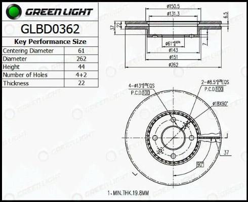 AutomotiveAdriado GLBD0362 - Гальмівний диск avtolavka.club